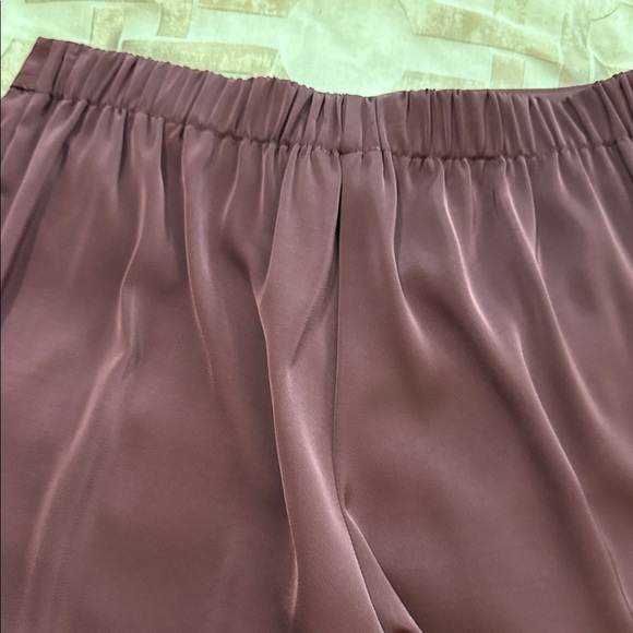 Calvin Klein Deep Burgundy Wide Leg Pants - Picture 6 of 8